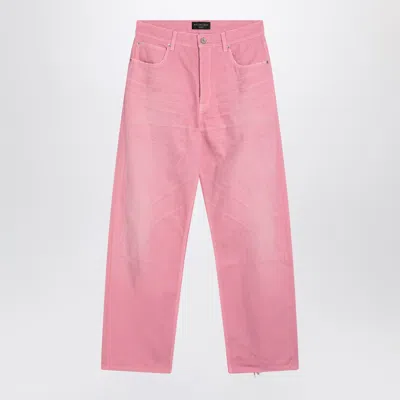 Balenciaga Wide-leg Baby Pink Jeans