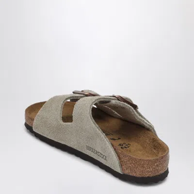 Birkenstock Taupe Suede Arizona Slide