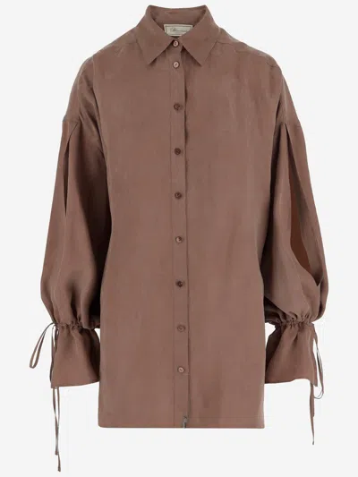Blumarine Washed Gabardine Dress