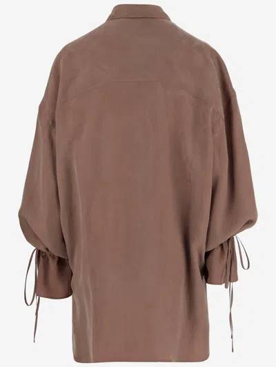 Blumarine Washed Gabardine Dress