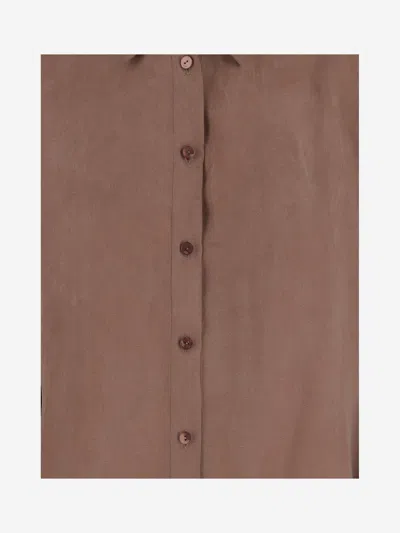 Blumarine Washed Gabardine Dress