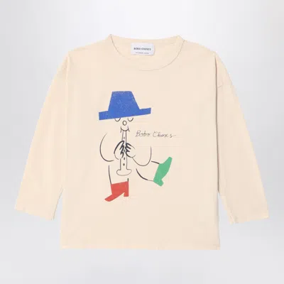 Bobo Choses Magic Flute Player T-shirt Ivory