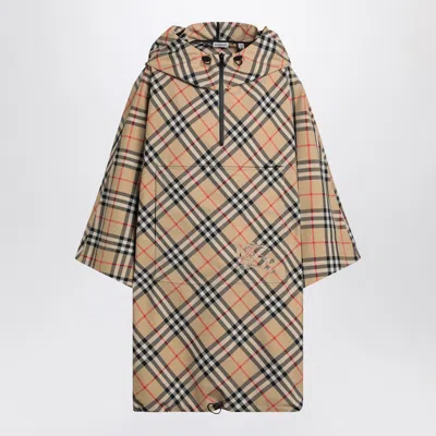 Burberry Vintage Check Zipped Poncho
