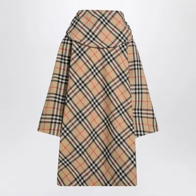 Burberry Vintage Check Zipped Poncho