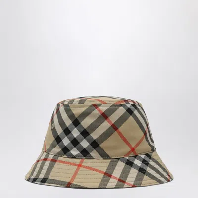 Burberry Fishermans Hat With Check Pattern