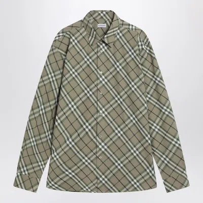 Burberry Embroidered Poplin Shirt With Button Cuffs