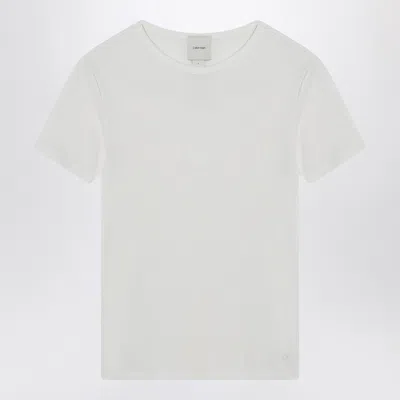 Calvin Klein White Ribbed T-shirt