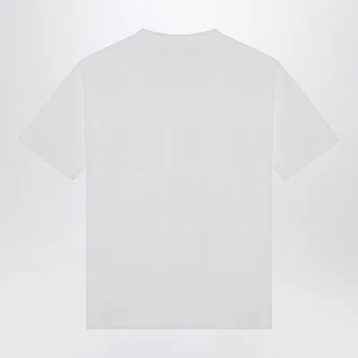 Champion White Cotton Crew-neck T-shirt