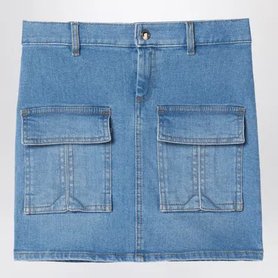 Chloé Blue Denim Mini Skirt