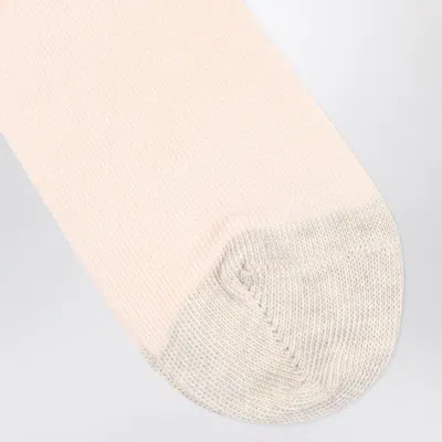 Chloé Socks Beige Mélange With Logo