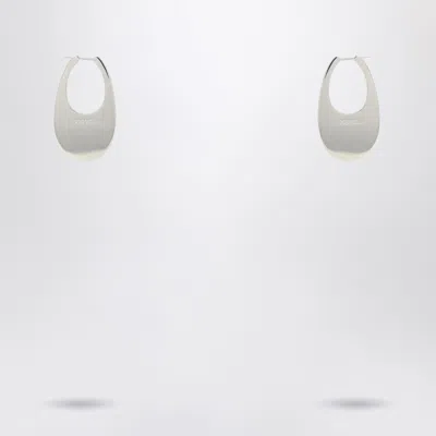 Coperni Large Silver Swipe Earrings