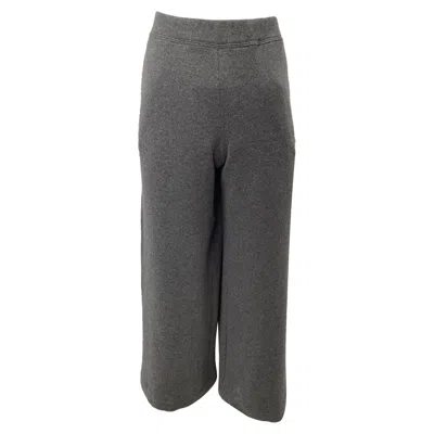 The Row Wide-leg Trousers In Grey Wool In Gray