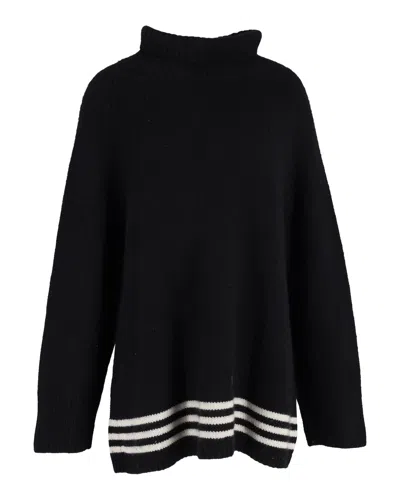 Khaite Turtleneck Sweater In Black Wool In Black