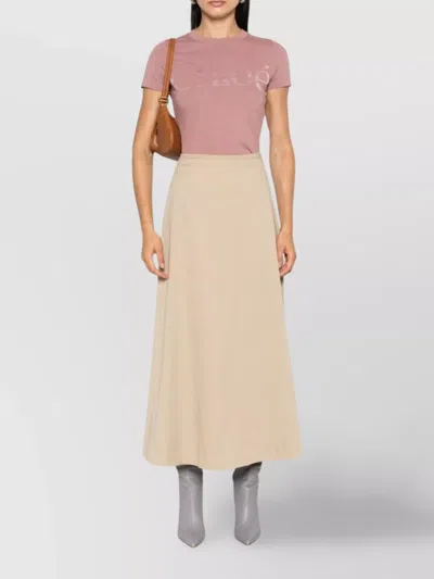 Chloé Cotton Crew-neck T-shirt In Purple