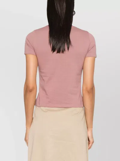 Chloé Cotton Crew-neck T-shirt In Purple