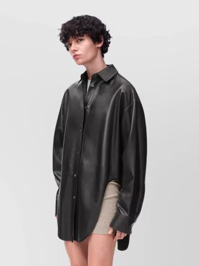 Loewe Lambskin Shirt In Black