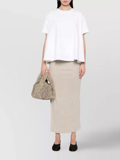 Loewe Anagram-embroidered Trapeze T-shirt In White