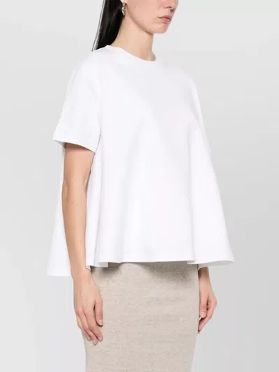 Loewe Anagram-embroidered Trapeze T-shirt In White