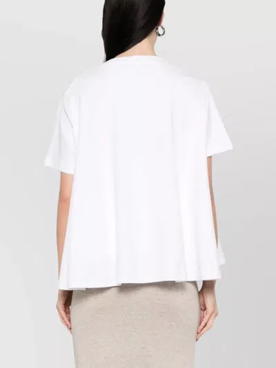 Loewe Anagram-embroidered Trapeze T-shirt In White