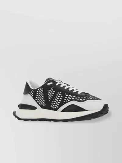 Valentino Garavani Sneakers Mesh Panel Rubber Sole In A01