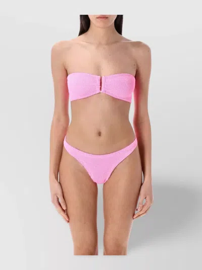 Reina Olga Ausulia Bandeau Bikini Top In Pink
