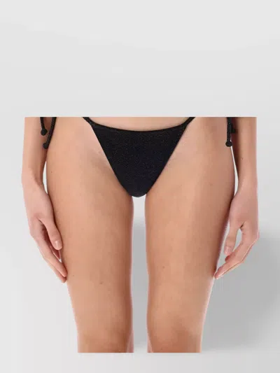 Reina Olga Skimpy Carioca Bikini Bottom Set In Black