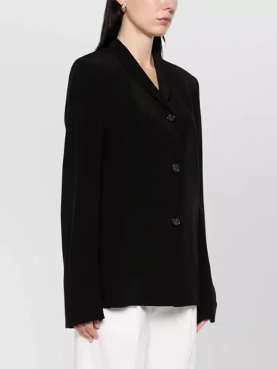 Totême Toteme Single-breasted Blazer Jacket In Black