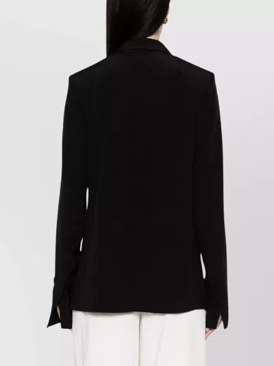 Totême Toteme Single-breasted Blazer Jacket In Black