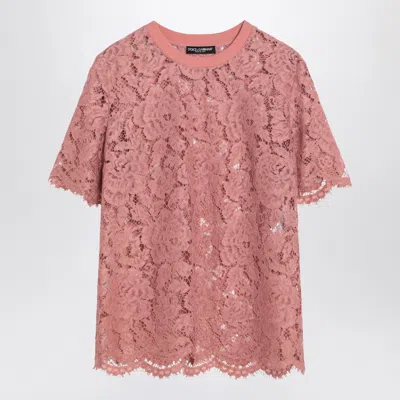 Dolce & Gabbana Cordonetto Lace T Shirt
