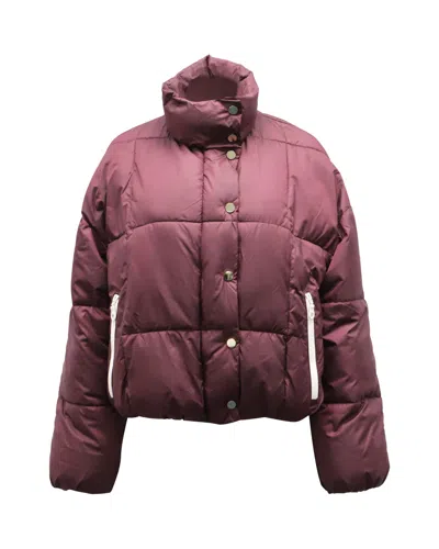 Baum Und Pferdgarten Brietta Puffer Jacket In Burgundy Recycled Polyester In Red