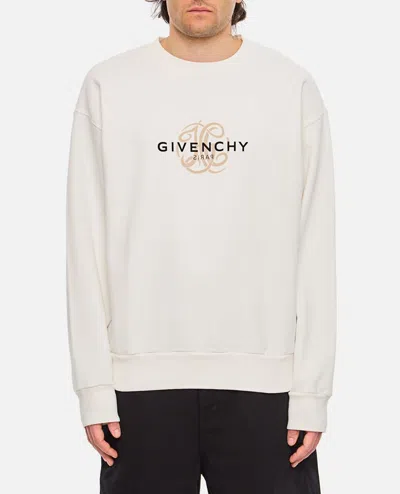 Givenchy Crewneck Sweater With Logo In White