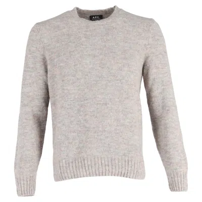 Apc A. P.c. Crewneck Jumper In Grey Wool In Grey