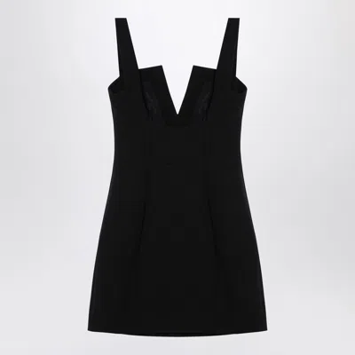Givenchy Paneled Cady Mini Dress In Black