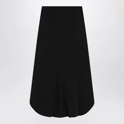 Givenchy Black Milan Stitch Skirt With Buttons