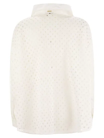 Herno Crochet-effect Shirt-cut Jacket