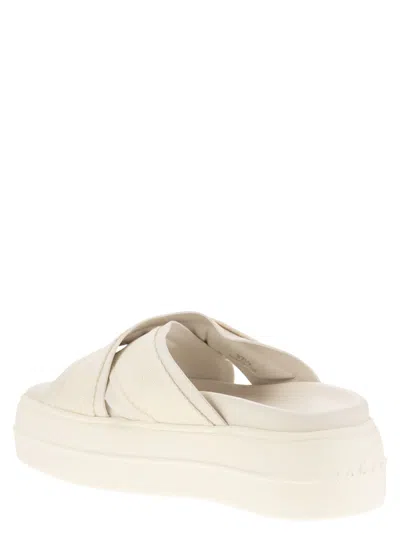 Hogan Cross Strap Platform Sandals