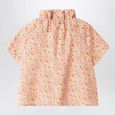 Il Gufo Apricot-coloured Top With Ruffled Collar