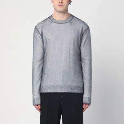 Jil Sander Grey Jumper With Layered Design In Gray