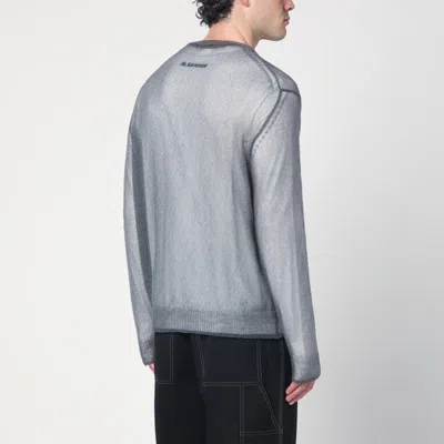 Jil Sander Grey Jumper With Layered Design In Gray