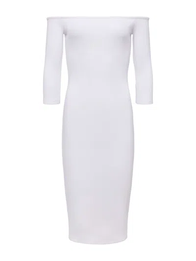 L'agence Zolita Off-the-shoulder Dress In White