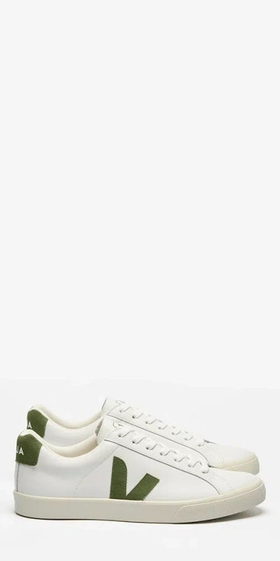 Veja Esplar Leather Sneakers White Kiwi