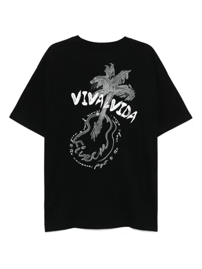Five Cm Graphic-print T-shirt In Black