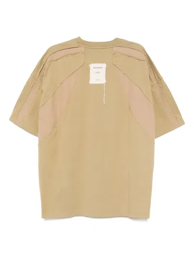 Five Cm Embroidered T-shirt In Neutrals