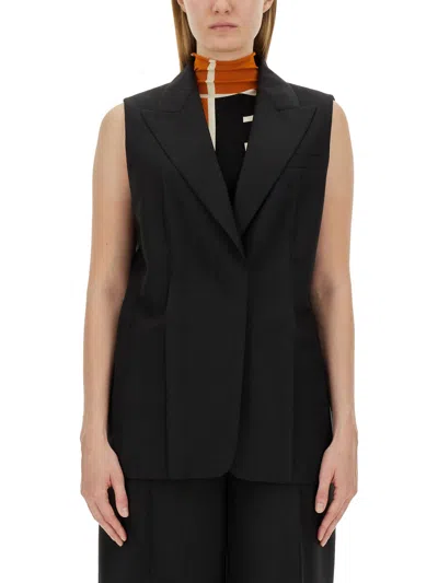 Fendi Tailored Vest In Black