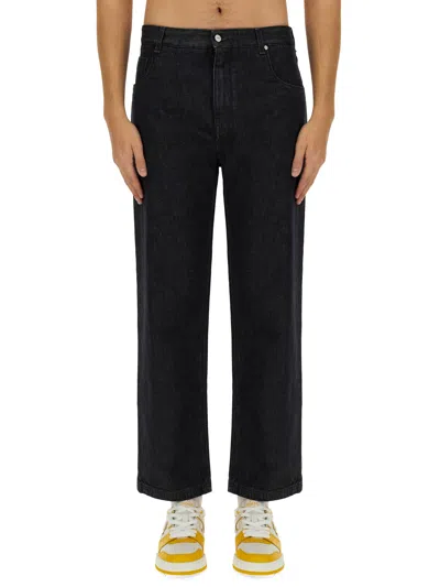 Fendi Basic Straight-leg Jeans In Black