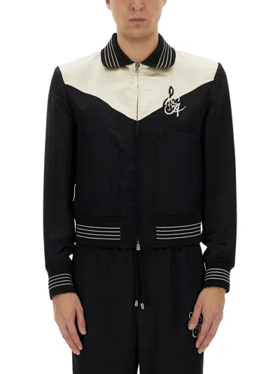 Amiri Ma Music Note Blouson In Black