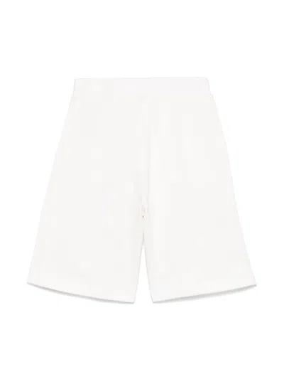 Fendi Logo-embroidered Shorts In White