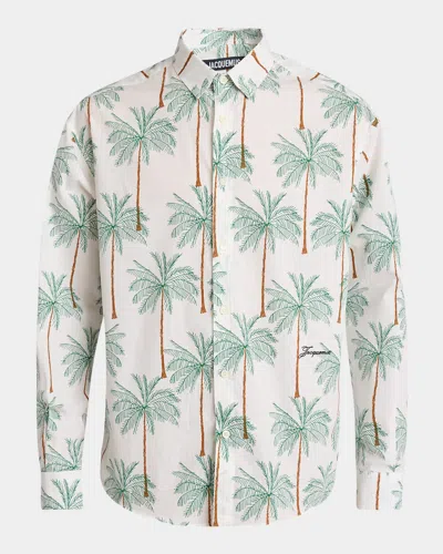 Jacquemus La Chemise Simon Shirt And Blouse White In Multi