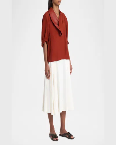 Bottega Veneta Riva Criss Cross Leather Flat Sandals In Fondant