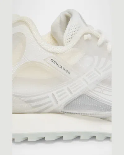 Bottega Veneta Orbit Transparent Rubber Sneakers In White